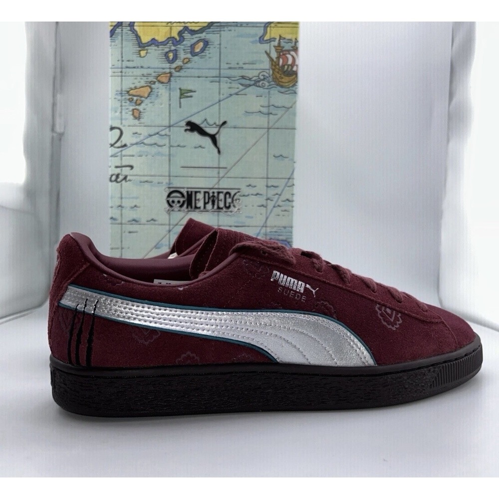 Puma X One Piece Collaboration Red Hair Pirates Suede Size 6.5 Youth / 8 Women